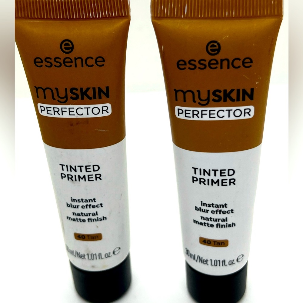 2 Tubes Essence MySkin Perfector Tinted Primer Matte Makeup Cream  #40 Tan Italy